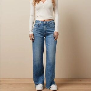 AE  🦅 Dreamy Drape Super High-Waisted Baggy Wide Jean